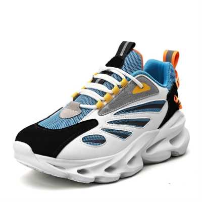 Breathable Mesh Men's Sports Shoes Anti Slippery Wear Resistant Male Sneakers Soft Thick Bottom Zapatos Deportivos Size 39 44