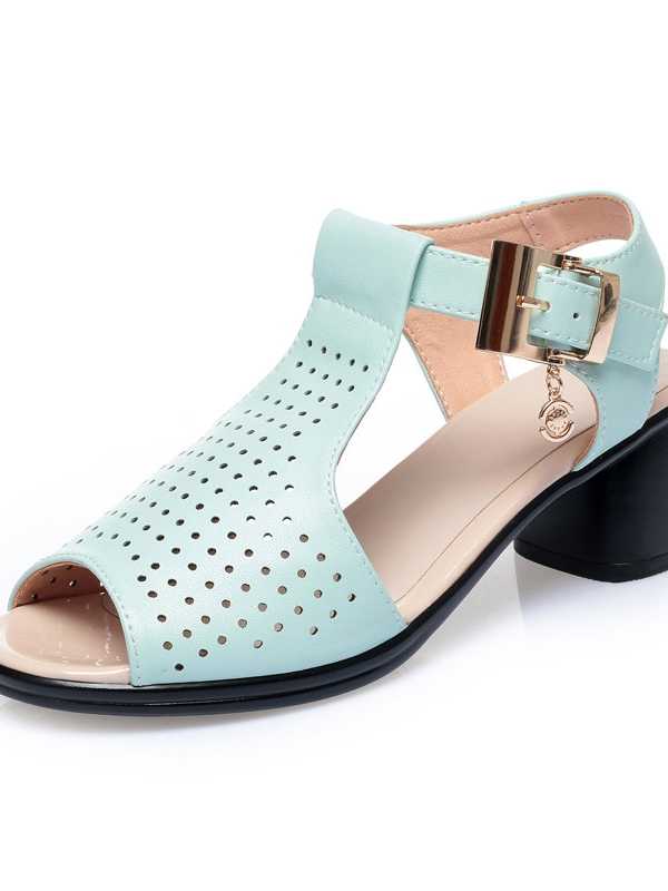 Women Gladiator sandals 2021 Summer New Women's Sandals Mid heel Large Size 41 42 Fashion Women's Sandals