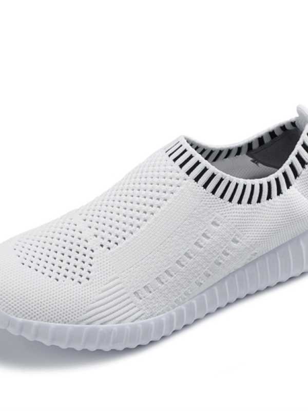 Breathable Fashion Shoes for Women Summer Mesh Sock Trainers Outdoor Sports Running Shoes Casual Flat Sneakers
