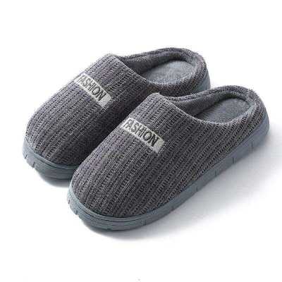 Woman slippers winter Cute plush comfortable House slippers woman TPR soft Unisex Indoor cotton slippers