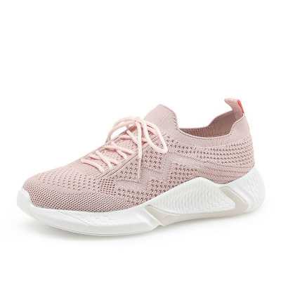 Casual Women's Sports Shoes 2022 Spring Summer Platform Sneakers Breathtable Mesh Female Shoes White Zapatillas Mujer White