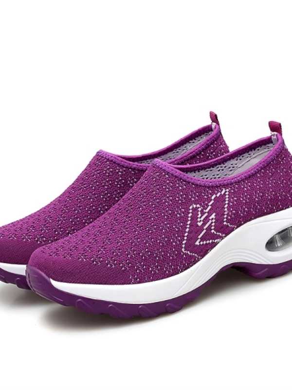 Woman Casual Shoes Flying Woven Breathable Sneakers Womens Fashion Mesh Shallow Sneaker Shoes Women Dance Shoes Zapatos De Mujer