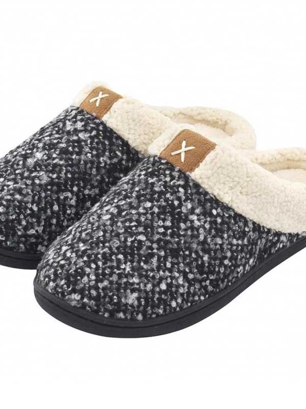 Winter House Women Fur Slippers Soft Memory Foam Warm Plush Couples Flat Shoes Non slip Indoor Women Men Furry Slippers