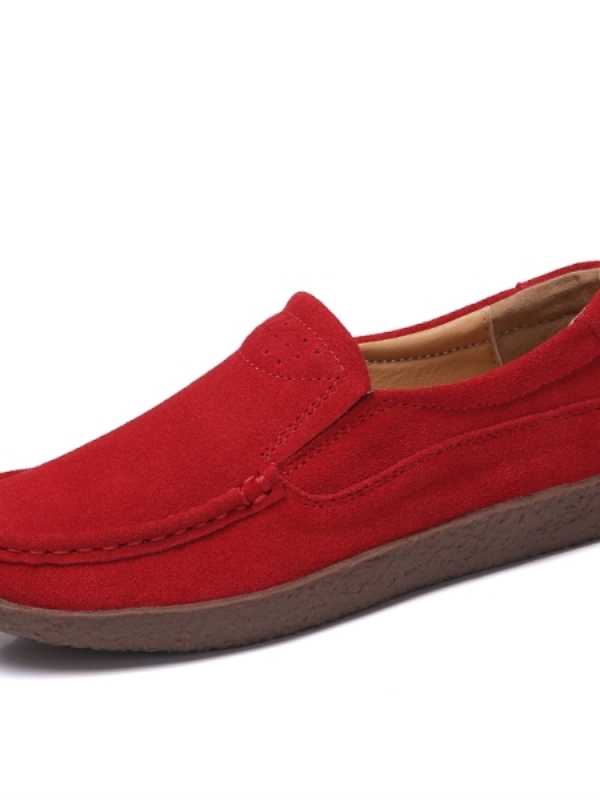 35 43 large size women's shoes British leather set foot suede snail shoes fashion shoes