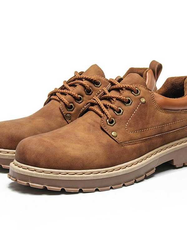 New Men's Shoes Retro Martin Boots Fashion Casual Shoes Trend Low Help Tool Big Shoes Men Tenis Masculino Adulto Men Boots
