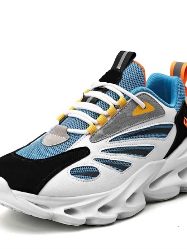 Breathable Mesh Men's Sports Shoes Anti Slippery Wear Resistant Male Sneakers Soft Thick Bottom Zapatos Deportivos Size 39 44