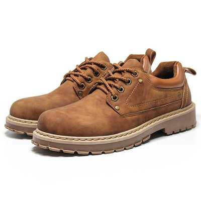New Men's Shoes Retro Martin Boots Fashion Casual Shoes Trend Low Help Tool Big Shoes Men Tenis Masculino Adulto Men Boots
