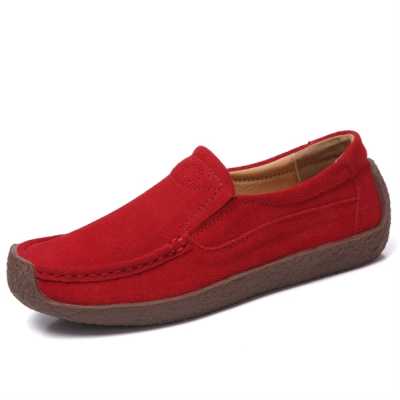 35 43 large size women's shoes British leather set foot suede snail shoes fashion shoes