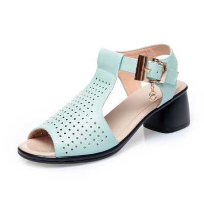 Women Gladiator sandals 2021 Summer New Women's Sandals Mid heel Large Size 41 42 Fashion Women's Sandals