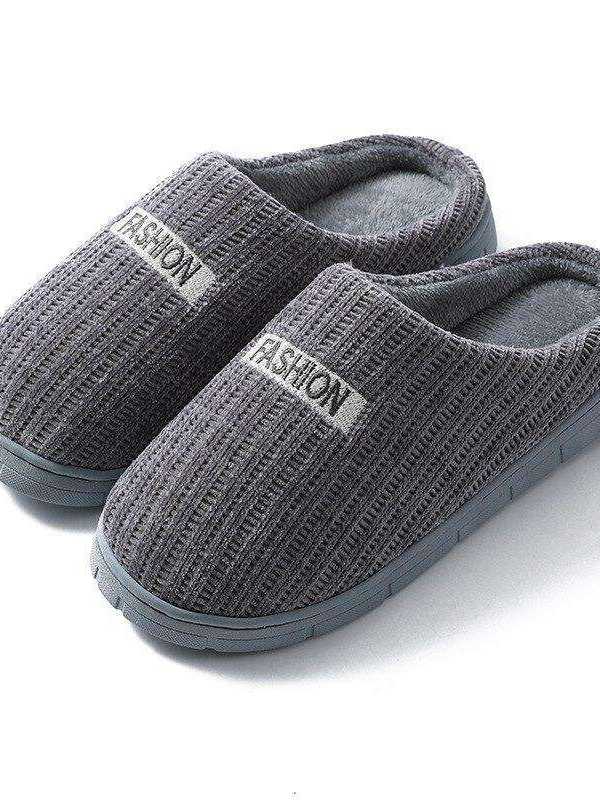 Woman slippers winter Cute plush comfortable House slippers woman TPR soft Unisex Indoor cotton slippers
