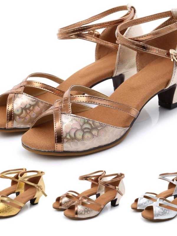 New Arrival womans sandals Rumba Waltz Prom Ballroom Latin Dance Strap Buckle Shoes Sandals sandals zapatos de mujer
